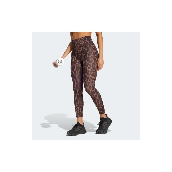 Adidas Performance Optime Essentials Workout Leopard Κολάν 7-8 Γυναικείο (KA6346)