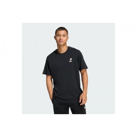 Adidas Performance Lux Coffee Cafe Pour Graphic T-Shirt Ανδρικό 