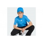 Adidas Performance Essentials Ανδρικό Κοντομάνικο T-Shirt Σιέλ, Λευκό