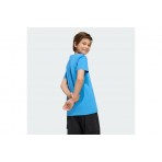 Adidas Performance Essentials Ανδρικό Κοντομάνικο T-Shirt Σιέλ, Λευκό