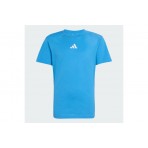 Adidas Performance Essentials Ανδρικό Κοντομάνικο T-Shirt Σιέλ, Λευκό