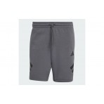Adidas Performance Future Icons 3-Stripes Ανδρική Αθλητική Βερμούδα Γκρι Σκούρο, Μαύρη