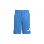 Adidas Performance Big Logo Knit Παιδική Αθλητική Βερμούδα Μπλε, Λευκή