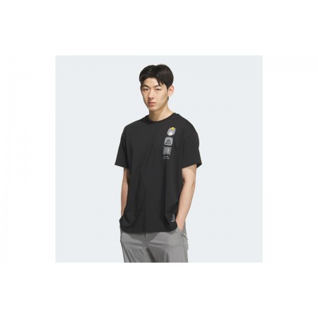 Adidas Performance Multi Graphic Ανδρικό Κοντομάνικο T-Shirt Μαύρο