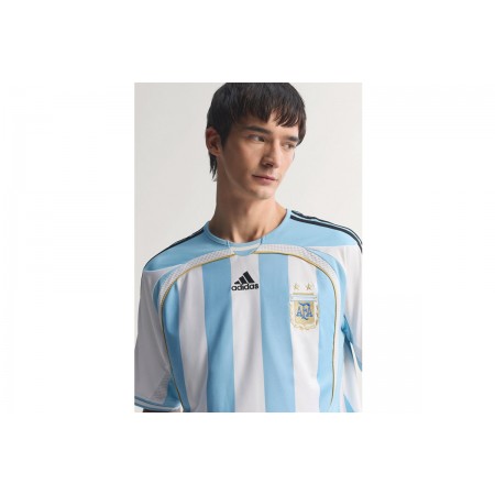 Adidas Performance Argentina Home Jersey 2006 Ανδρική Ποδοσφαιρική Φανέλα Λευκή, Γαλάζια, Μαύρη, Χρυσή