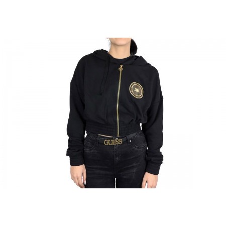 Kendall + Kylie W Art Patch Zipper Hoody Cropped 