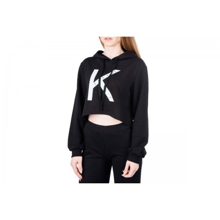 Kendall + Kylie W Logo Classic Hoody Sweatshirt 