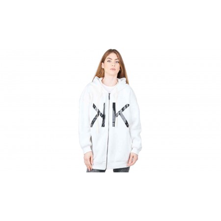 Kendall + Kylie W Zipper Hoody Oversized Logo Ζακέτα Με Κουκούλα 