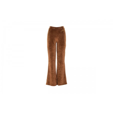 Kendall + Kylie W Velour High Rise Flare Pants Παντελόνι Φόρμας 