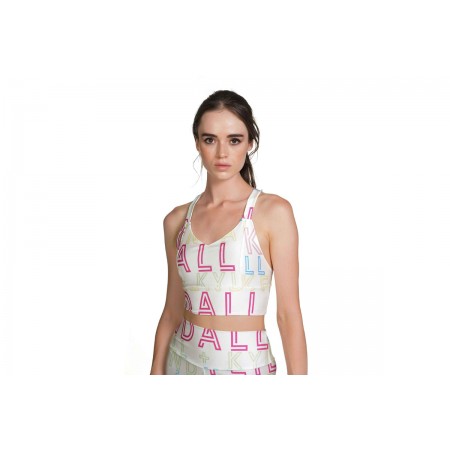 Kendall + Kylie W Strap Square Basic Top Printed Μπλούζα Αμάνικη Γυναικεία 