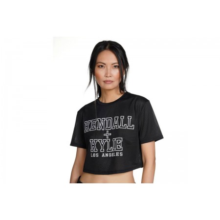 Kendall + Kylie W Basic Crop T-Shirt Γυναικείο 
