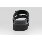Karl Lagerfeld Kaia Double Buckle Γυναικεία Σανδάλια Μαύρα