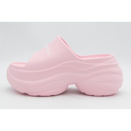 Karl Lagerfeld Kontour Slide Logo Γυναικείες Παντόφλες Ροζ