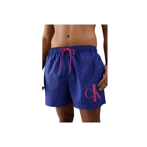 Calvin Klein Drawstring Μαγιό Σορτς Ανδρικό (KM0KM00967 C7N)