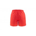 Calvin Klein Drawstring Ανδρικό Μαγιό Βερμούδα Κοραλλί
