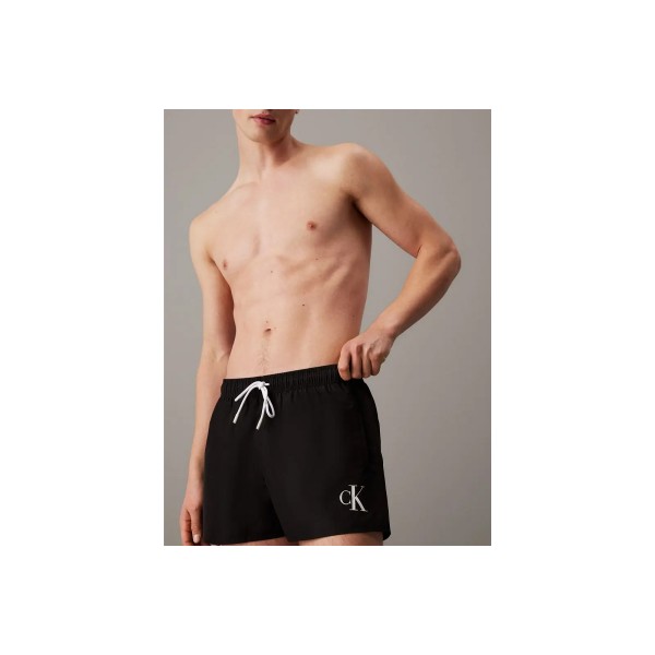 Calvin Klein Monogram Short Drawstring Μαγιό Σορτς Ανδρικό (KM0KM01099 BEH)