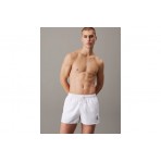Calvin Klein Monogram Κοντού Μήκους Μαγιό Σορτς Λευκό
