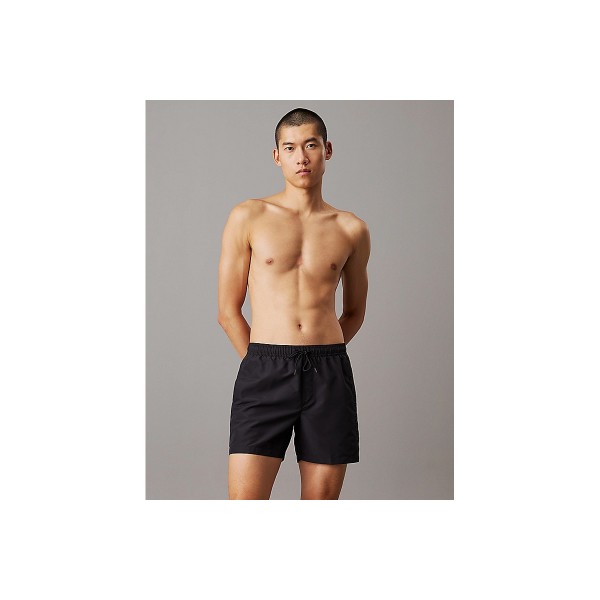 Calvin Klein Logo Embroidery Medium Drawstring Μαγιό Σορτς Ανδρικό (KM0KM01166 BEH)