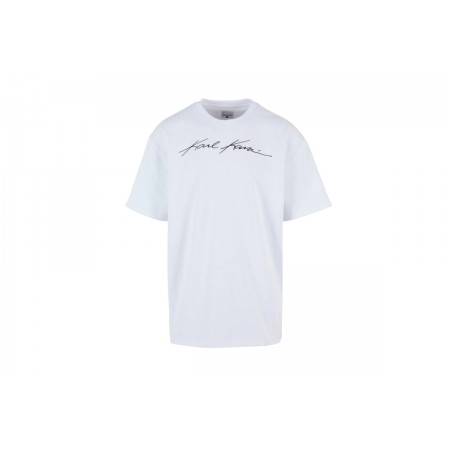 Karl Kani Autograph Heavy Ανδρικό Κοντομάνικο T-Shirt Λευκό