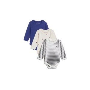 Tommy Jeans Baby Body Giftbox Σετ Κορμάκια 3-Τεμάχια (KN0KN01585 C88)