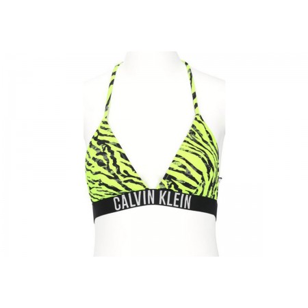 Calvin Klein Triangle Rp Print Μαγιό Bikini Top