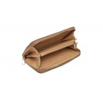 Guess Brenton 4G Logo Maxi Γυναικείο Πορτοφόλι Μπεζ, Καφέ