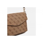 Guess Brenton 4G Logo Τσάντα Ωμου Fashion (LG964819 LATTE LOGO)