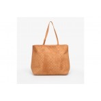 Jordan Suede Monogram Γυναικεία Τσάντα Tote Κάμελ 40L