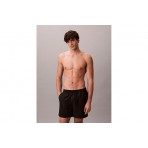 Calvin Klein Monogram Medium Drawstring Ανδρικό Μαγιό Σορτς Μαύρο