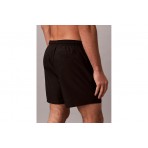 Calvin Klein Monogram Medium Drawstring Ανδρικό Μαγιό Σορτς Μαύρο