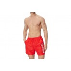 Calvin Klein Intense Power Medium Drawstring Ανδρικό Μαγιό Σορτς Κόκκινο, Λευκό
