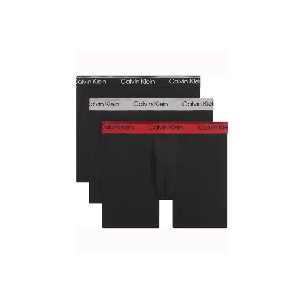 Calvin Klein Relaxed Dart Icon Cotton Stretch Εσώρουχο Boxer 3-Τεμάχια (LV00NB4286 0AZ)