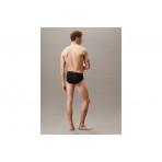 Calvin Klein Icon Cotton Stretch Ανδρικά Εσώρουχα Σλιπ 3-Τεμάχια