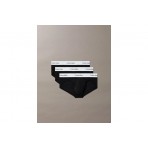 Calvin Klein Icon Cotton Stretch Ανδρικά Εσώρουχα Σλιπ 3-Τεμάχια