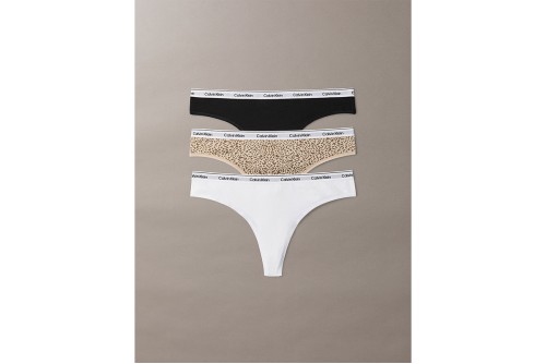 Calvin Klein Icon Logo Brazilian Εσώρουχο String 3-Τεμάχια (LV00QD5396 3RN)