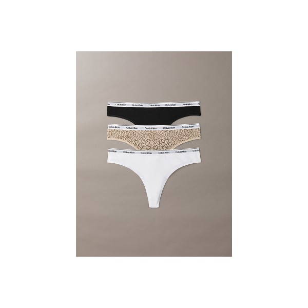Calvin Klein Icon Logo Brazilian Εσώρουχο String 3-Τεμάχια (LV00QD5396 3RN)