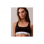 Calvin Klein Icon Cotton Modal Unlined Γυναικείο Bralette Μαύρο, Λευκό