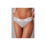Calvin Klein Icon Cotton Modal Γυναικείο Εσώρουχο String Γκρι, Λευκό