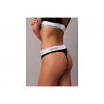 Calvin Klein Icon Cotton Modal Γυναικείο Εσώρουχο String Μαύρο, Λευκό