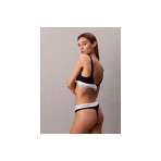 Calvin Klein Icon Cotton Modal Γυναικείο Εσώρουχο String Μαύρο, Λευκό