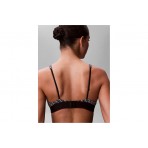 Calvin Klein Triangle Graphic Monogram Γυναικείο Bralette Μαύρο, Λευκό