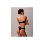 Calvin Klein Graphic Monogram Microfibre Γυναικείο Bralette Μαύρο