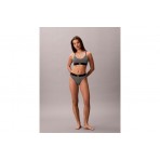 Calvin Klein Unlined Graphic Monogram Γυναικείο Bralette Μαύρο, Λευκό
