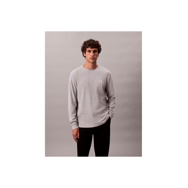 Calvin Klein Waffle Μπλούζα Με Λαιμόκοψη Ανδρική (LV040EM217 P79)