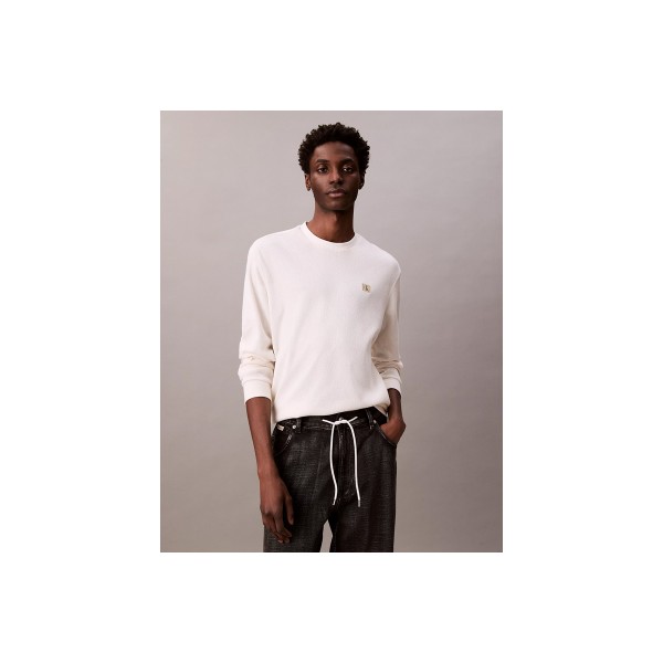 Calvin Klein Waffle Μπλούζα Με Λαιμόκοψη Ανδρική (LV040EM217 YAS)