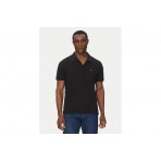 Calvin Klein Ανδρικό Κοντομάνικο Polo T-Shirt Μαύρο