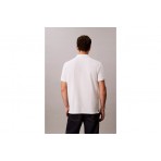 Calvin Klein Ανδρικό Κοντομάνικο Polo Μπλουζάκι Λευκό