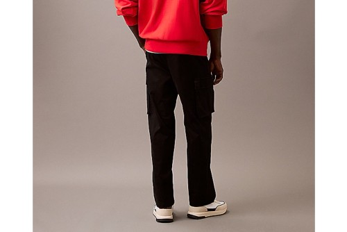 Calvin Klein Straight Cotton Παντελόνι Cargo Ανδρικό (LV040EM616 UB1)