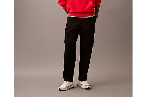 Calvin Klein Straight Cotton Παντελόνι Cargo Ανδρικό (LV040EM616 UB1)