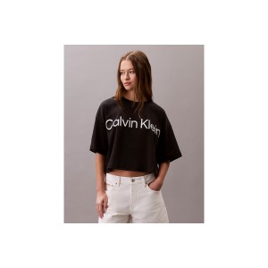 Calvin Klein Logo Graphic Boxy Cropped T-Shirt Γυναικείο (LV044C903G UB1)